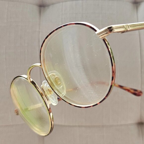 Vintage Loxuttica Women Eyeglasses Frame GOLDELETROPLATED Glasses Frame Italy main image 5